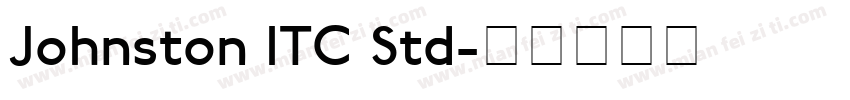 Johnston ITC Std字体转换